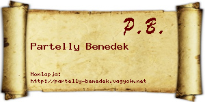 Partelly Benedek névjegykártya